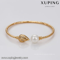 51756 mode kupferlegierung schmuck moderne gold armreifen design blattform perle manschette armreif schmuck